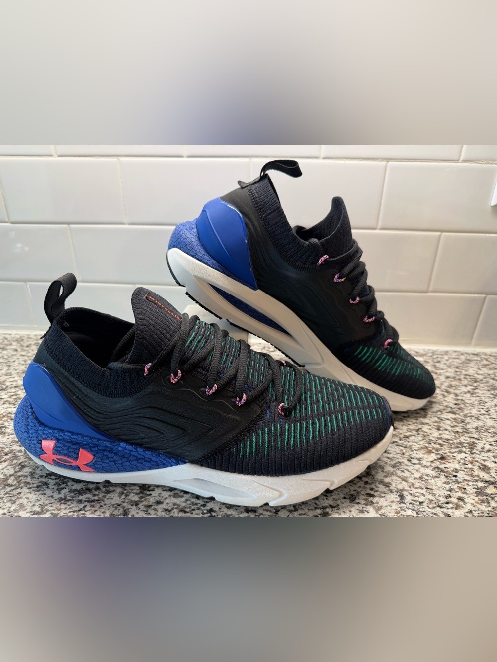 Under Armour HOVR Phantom 2 IntelliKnit Running Shoes Men's 11 Black Royal